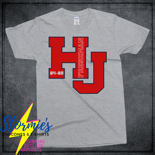 Freshman 9th Grade - HJ 2024-25 - Hardin Jefferson High School Color Wars Shirt Sport Gray