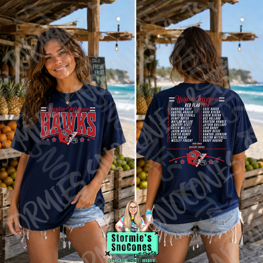 Hardin Jefferson Hawks HJYS Cheer 2026 Shirt - JUNIOR CHEER