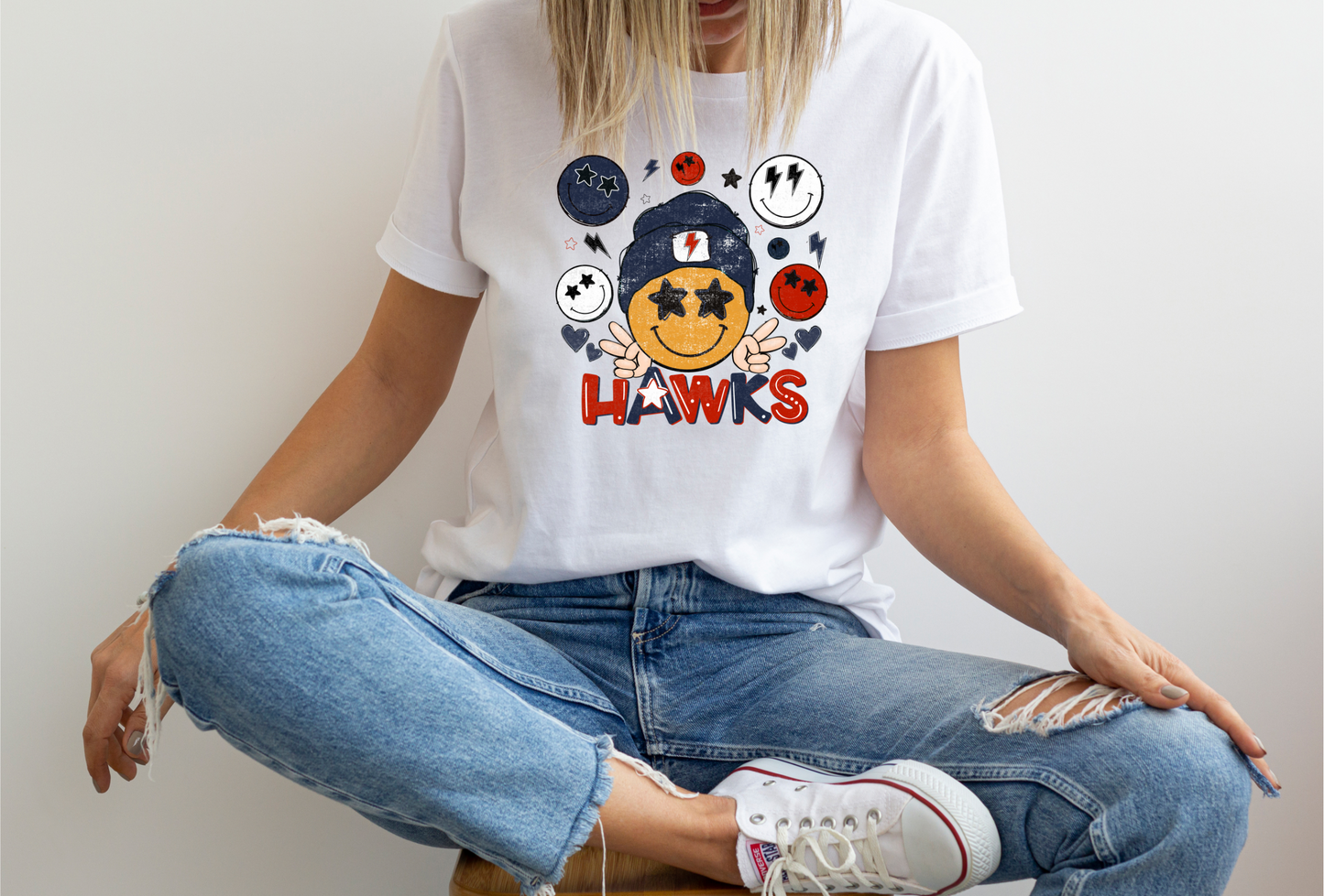 Hawk Smiley Peace Shirt