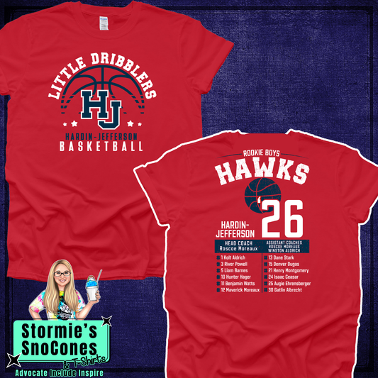 Hawks Rookie Boys All Stars 2026 Red Shirt