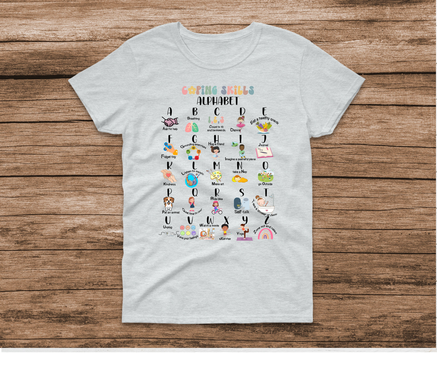 Coping Skills Alphabet Shirt