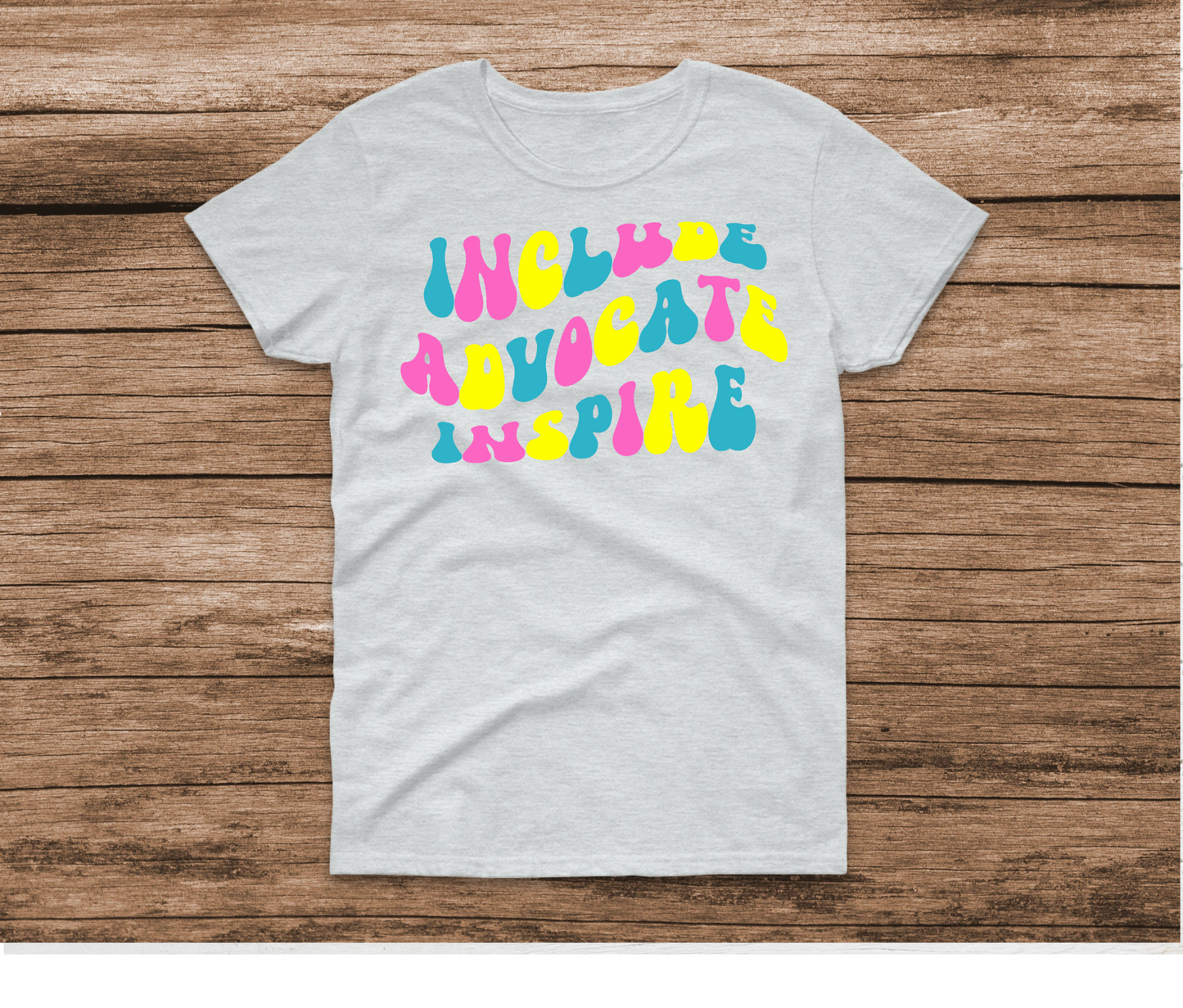 Include Advocate Inspire We Can Crew Tag Line Shirt