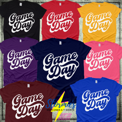 Game Day Bubble Letters Shirt