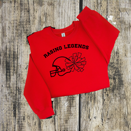 Raising Legends Football Cheer Sweatshirt Hawks