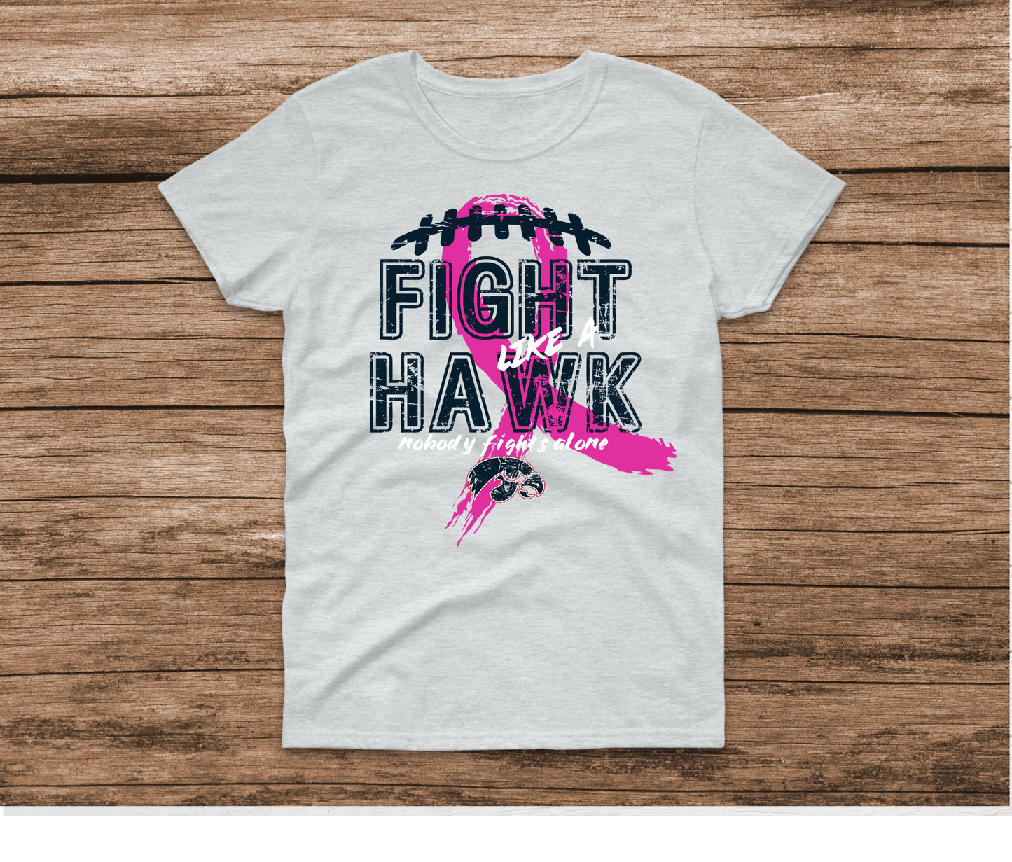 Pink Out Breast Cancer Awareness Fight Like A Hawk Shirt | Cotton & Softstyle