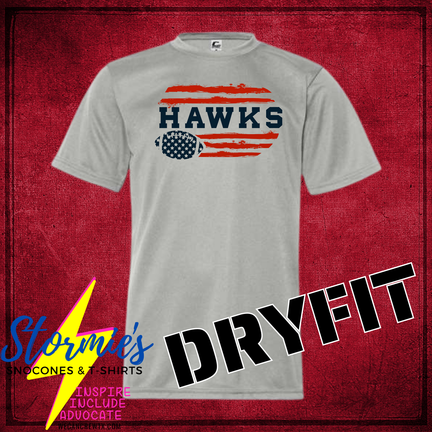 Hawks Flag Football Dry Fit Shirt