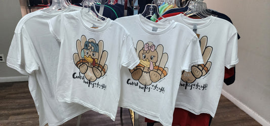 Cutest or Coolest Turkey White Shirt by Ashley Sattler