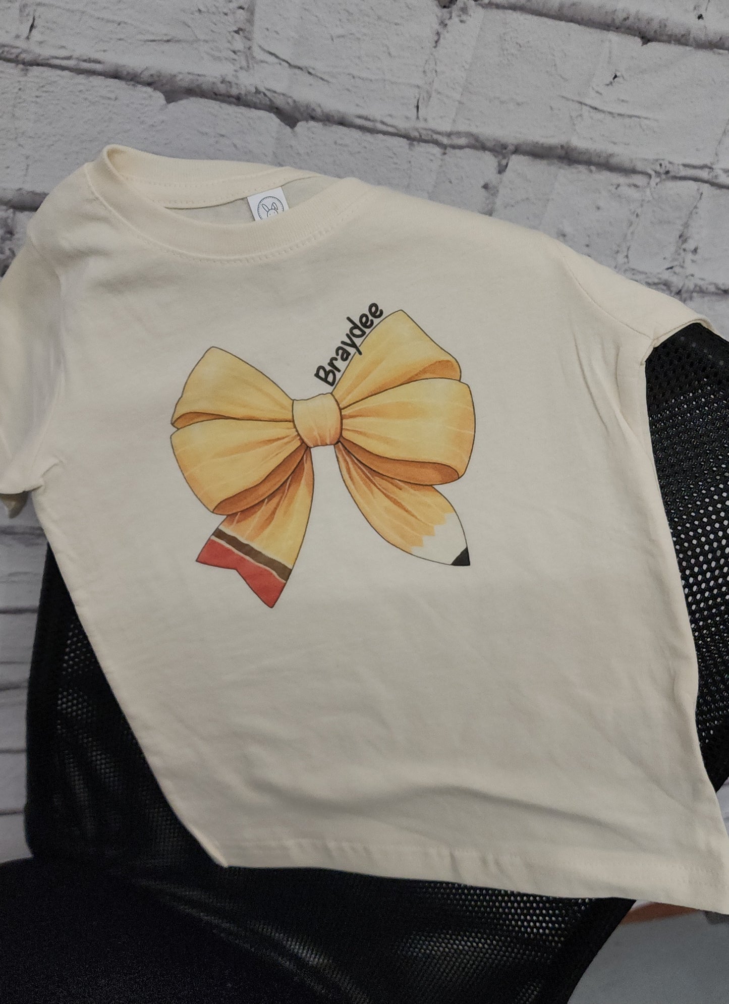 Custom Pencil Coquette Bow Shirt