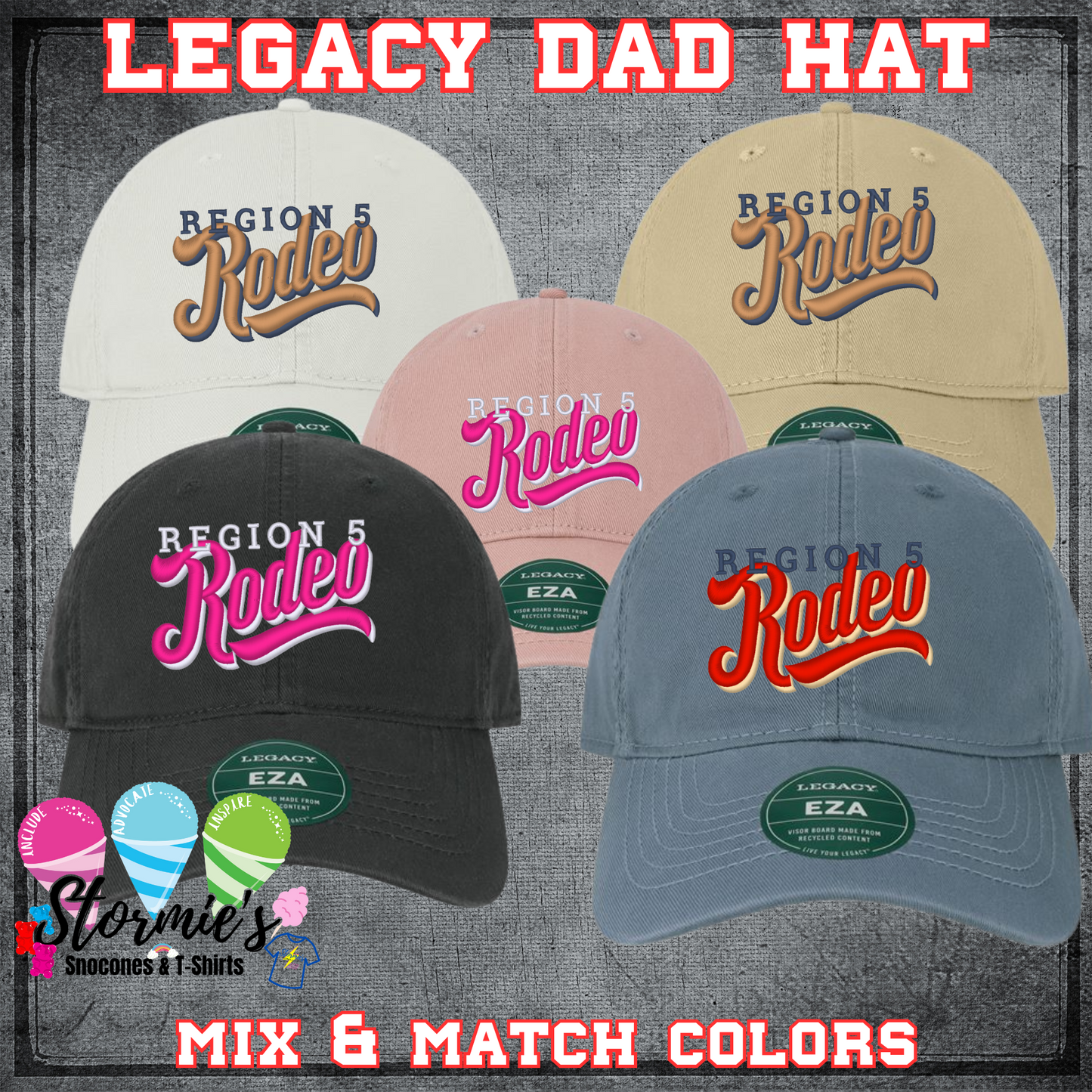 Region 5  Legacy Dad Hat Embroidered Hat