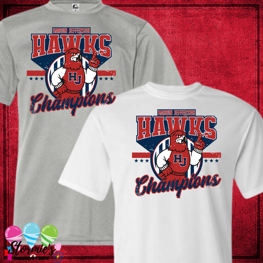 Hawks HJ Mascot Champions Retro DRY FIT Shirt