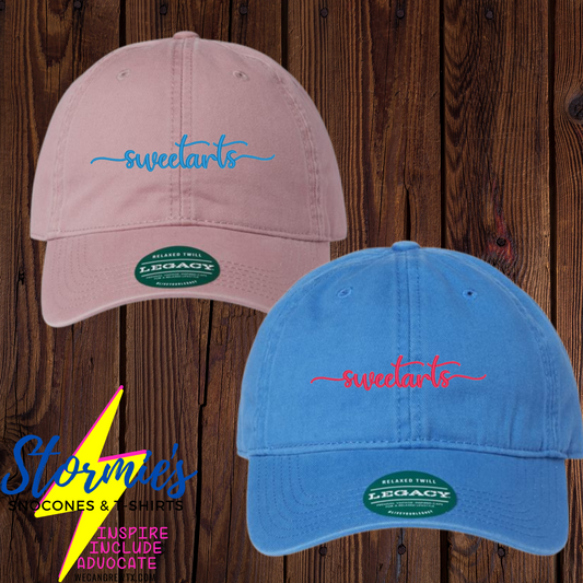 Sweetarts Cursive Dad Hat Embroidered Hat - PICK UP ONLY