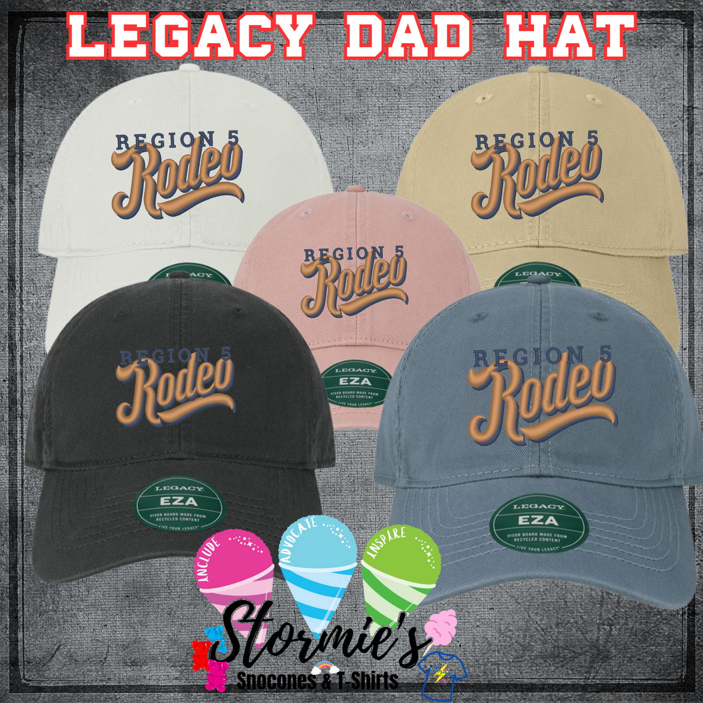 Region 5  Legacy Dad Hat Embroidered Hat