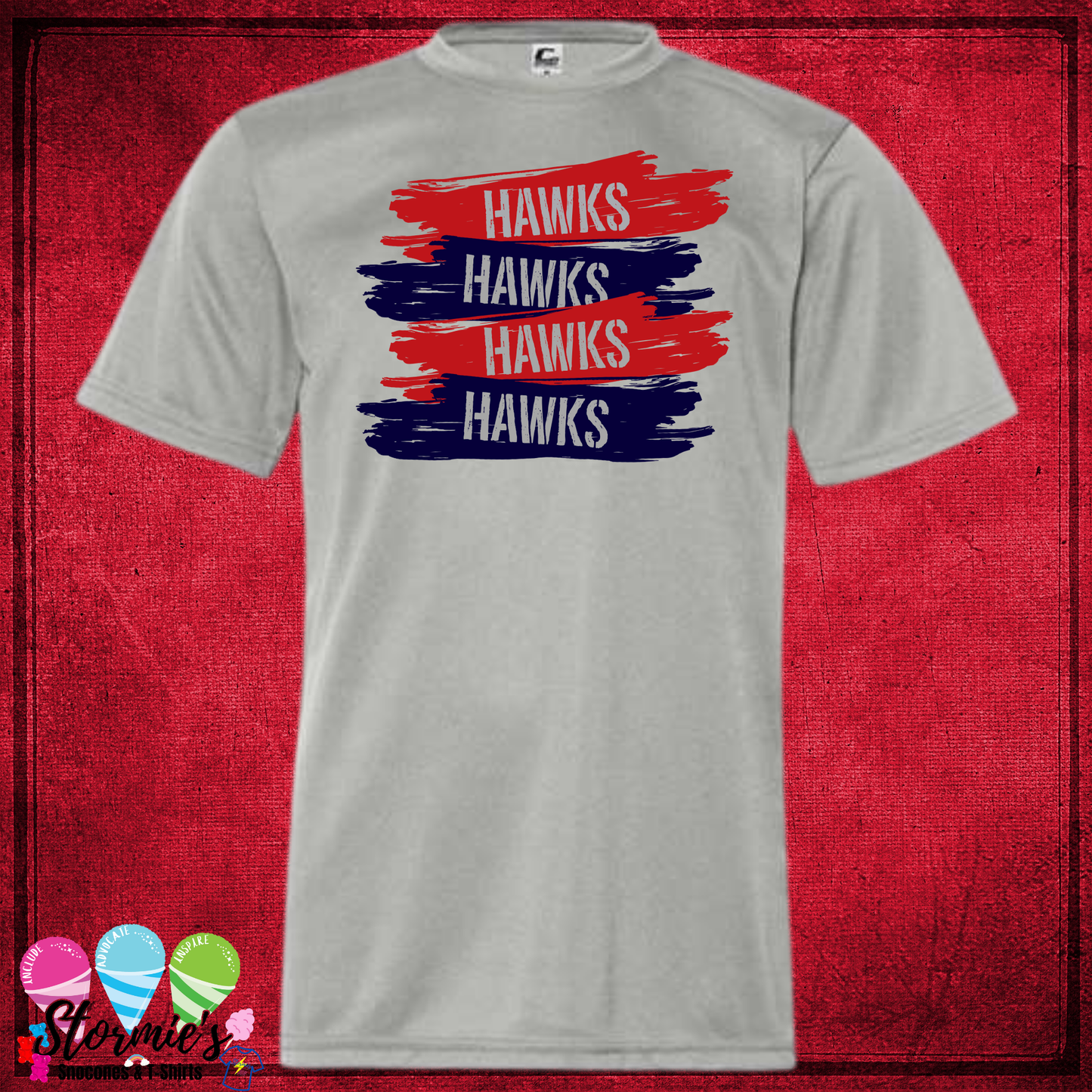 Hawks Repeat Swipes Silver DRY FIT Shirt