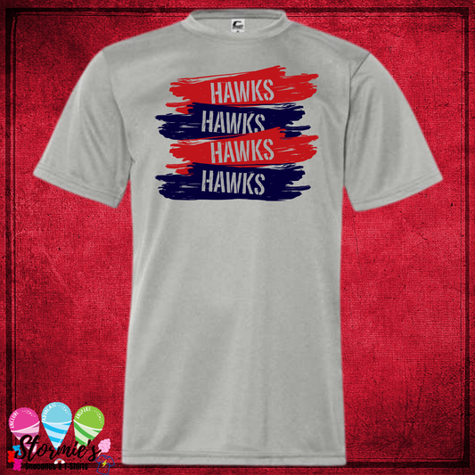 Hawks Repeat Swipes Silver DRY FIT Shirt