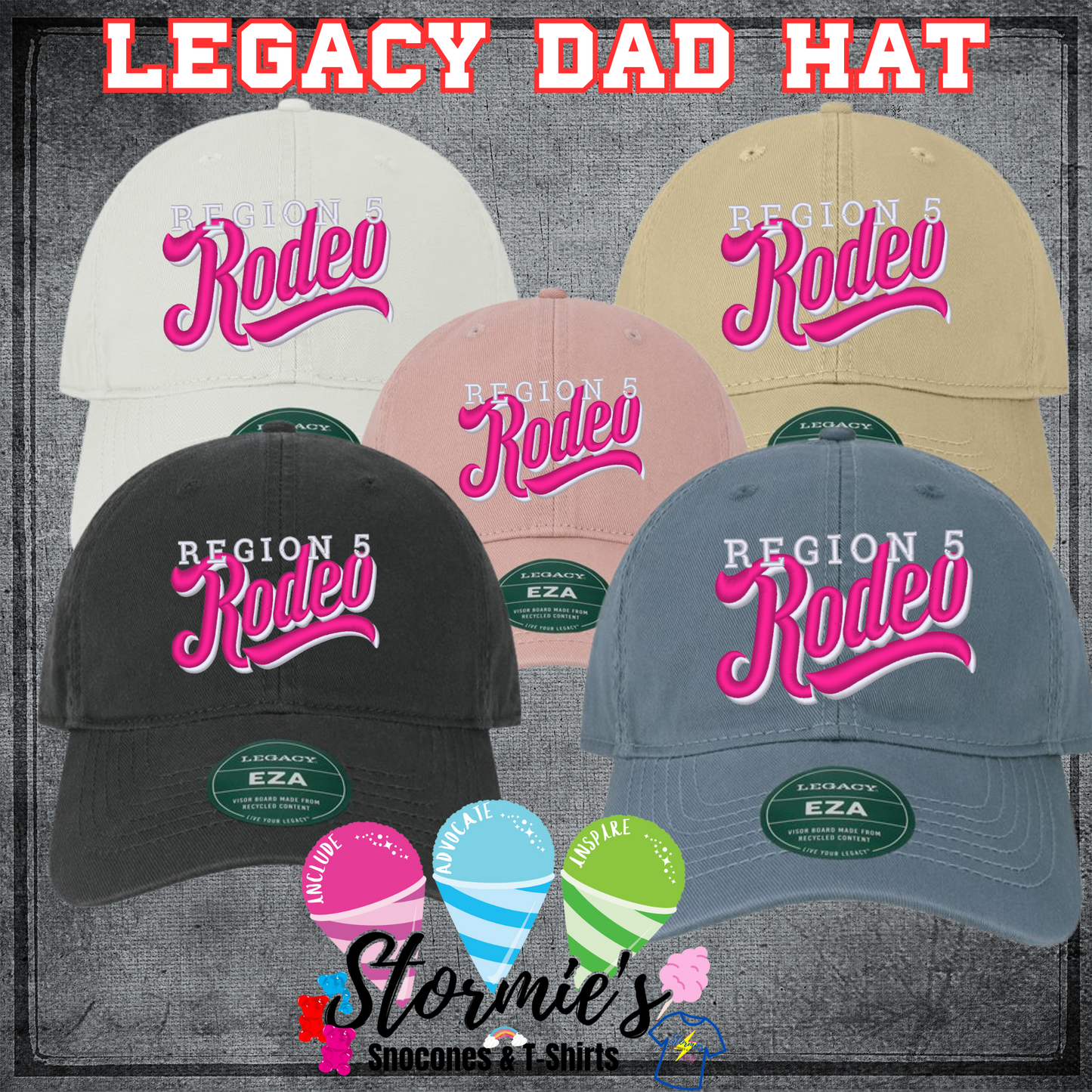 Region 5  Legacy Dad Hat Embroidered Hat