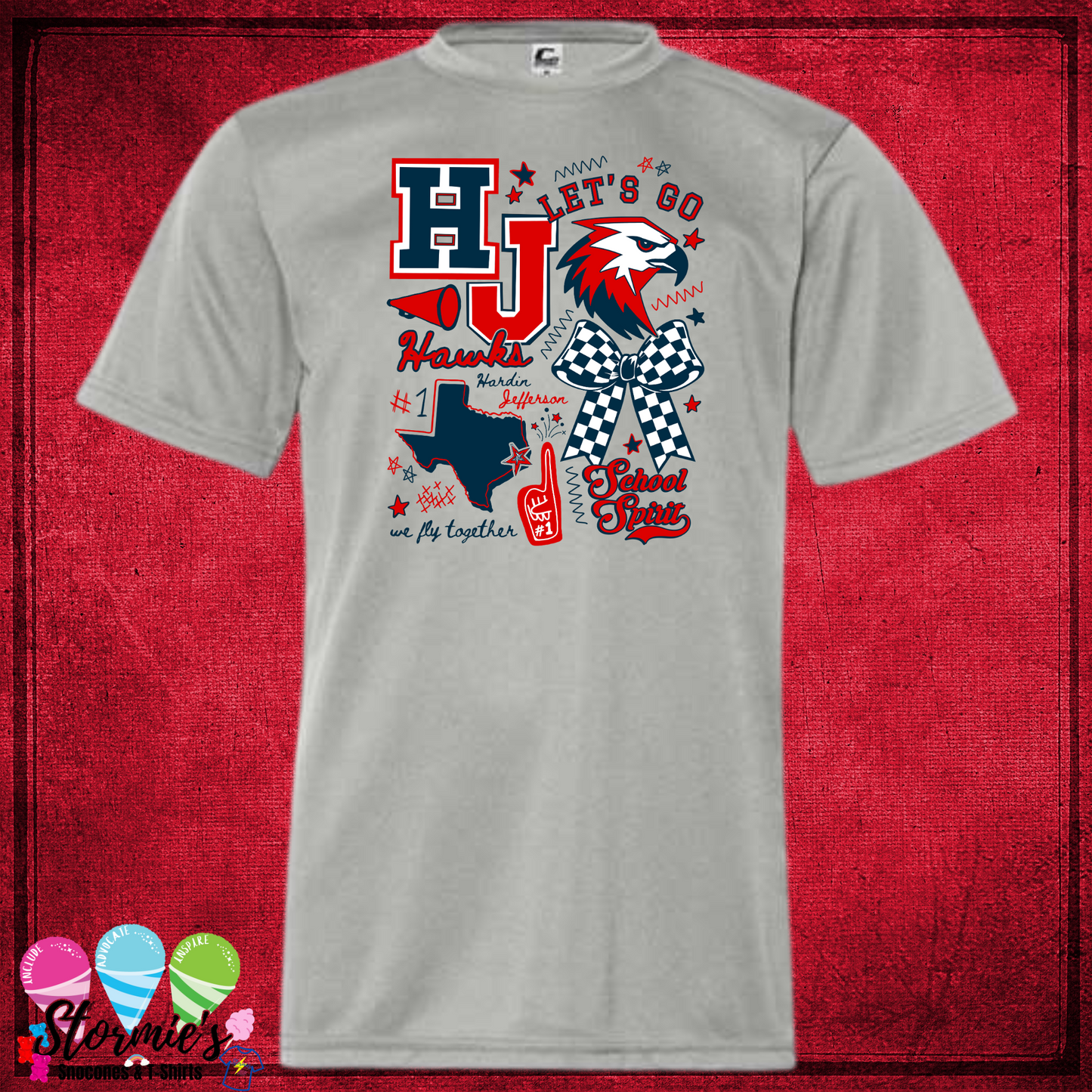 HJ Hawks Collage Silver DRY FIT Shirt