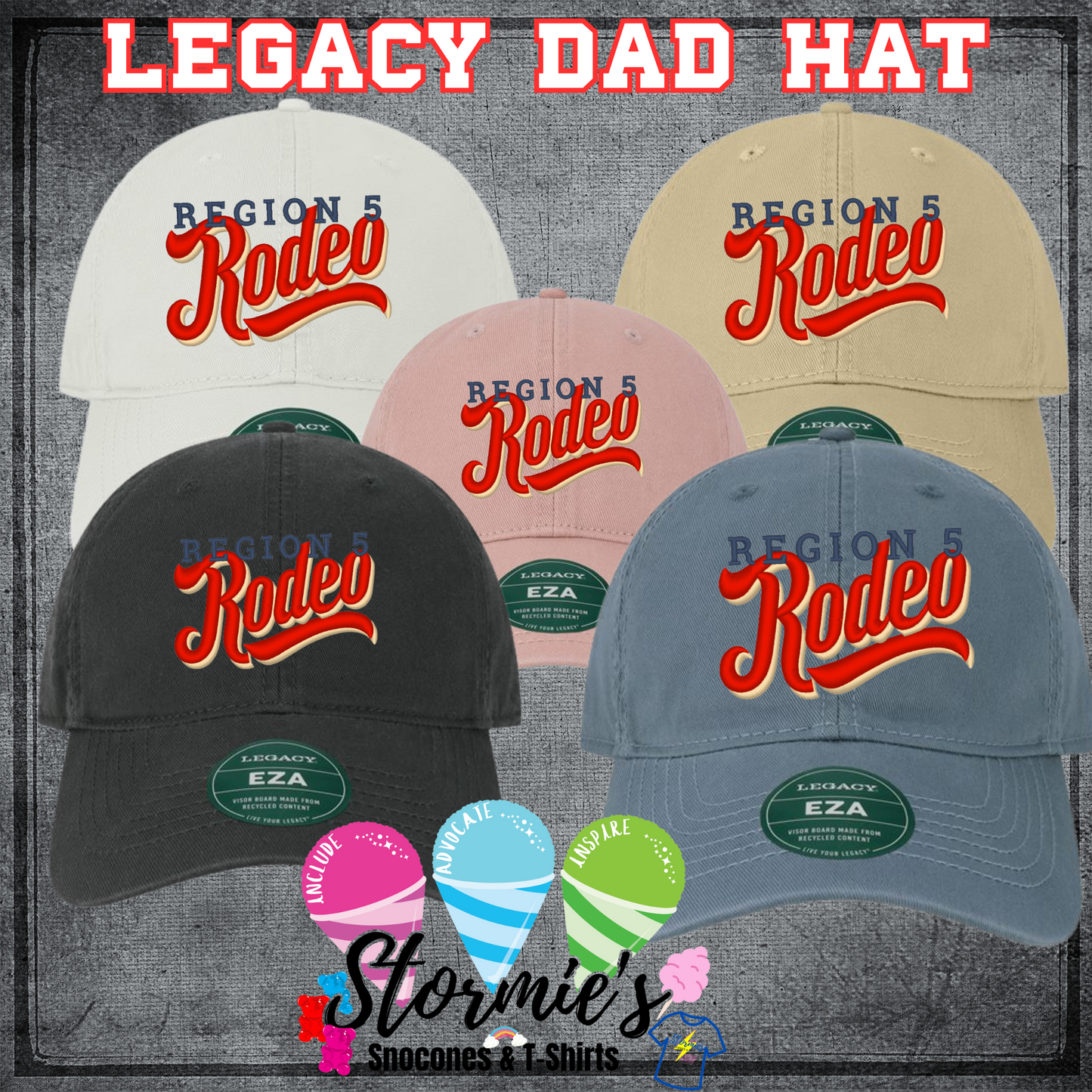 Region 5  Legacy Dad Hat Embroidered Hat