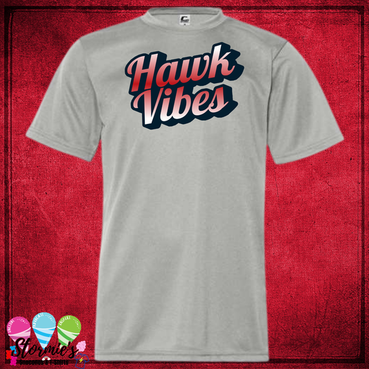 Hawks Vibes Gradient Bubble Silver DRY FIT Shirt