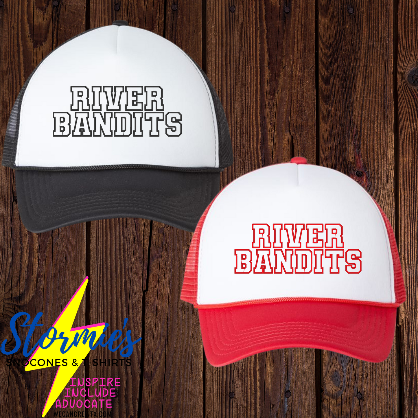 River Bandits Varsity Foam Embroidered Hat - PICK UP ONLY