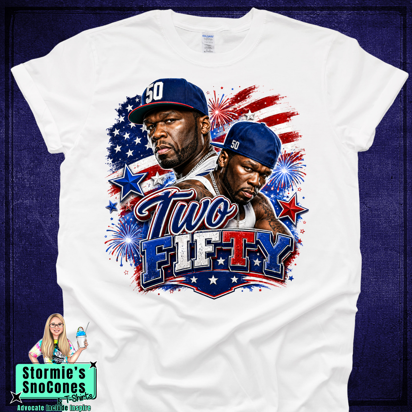 250 Fifty Cent White Tshirt