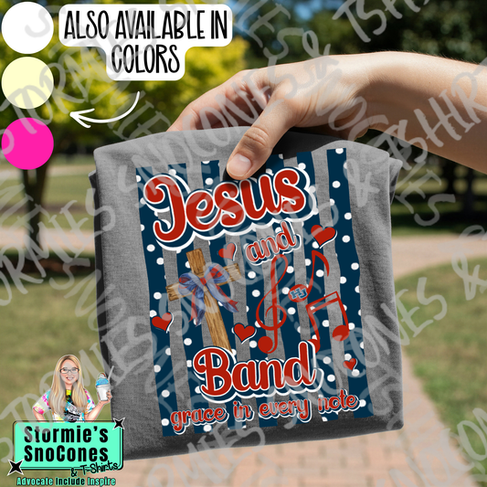 Jesus and Band HJ Hawks Gildan Comfort Colors Tultex Shirt