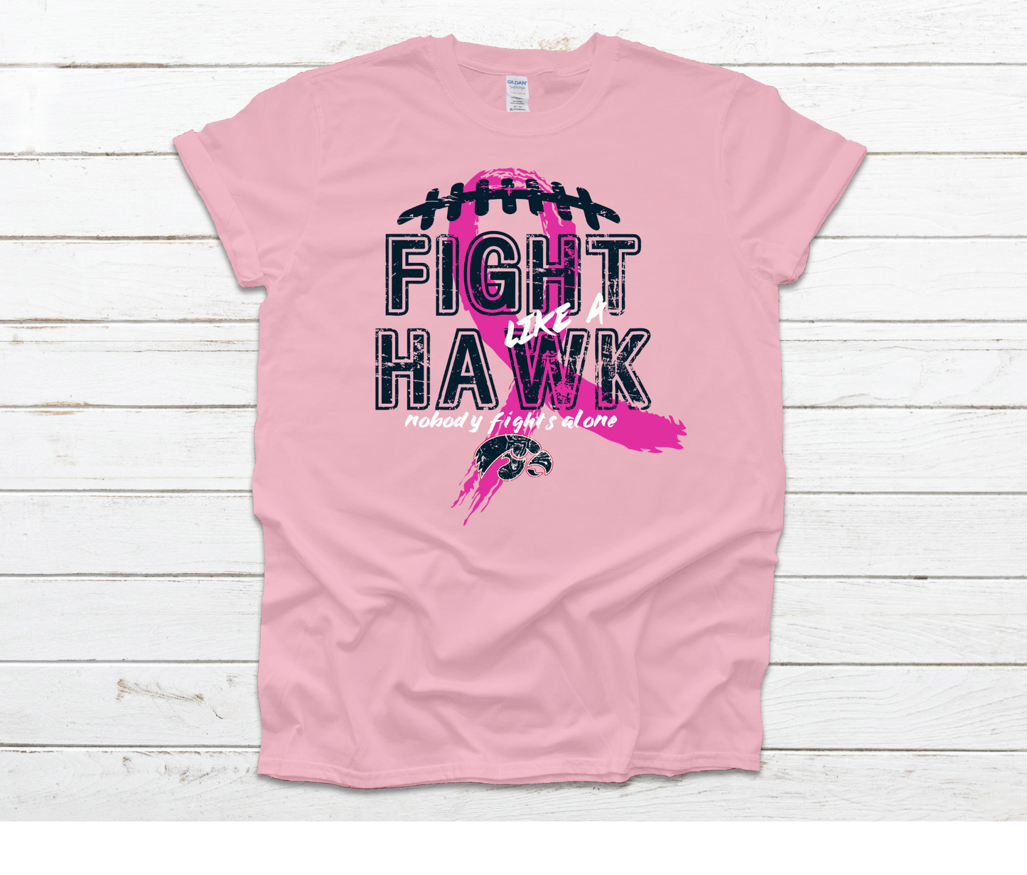 Pink Out Breast Cancer Awareness Fight Like A Hawk Shirt | Cotton & Softstyle