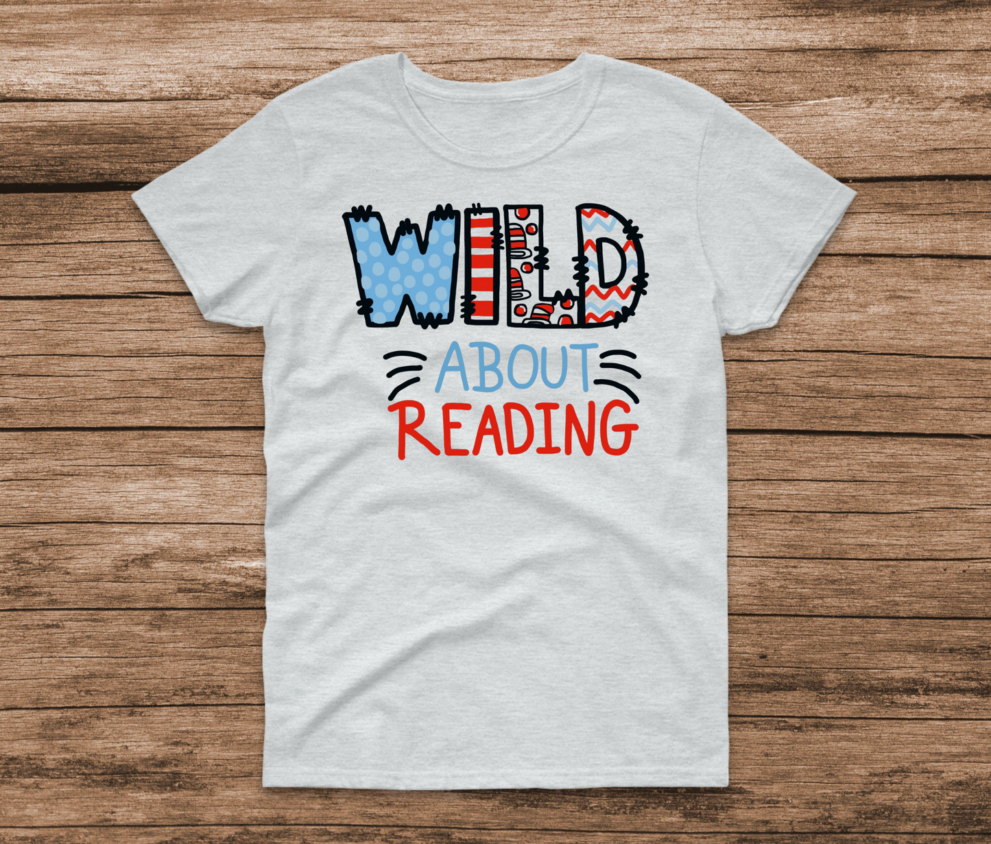 Wild About Reading Shirt by Ashley Sattler