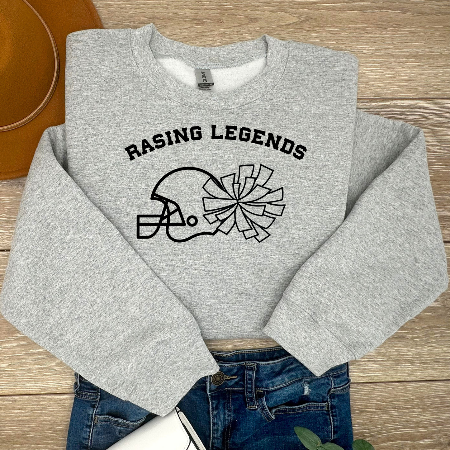 Raising Legends Football Cheer Sweatshirt Hawks