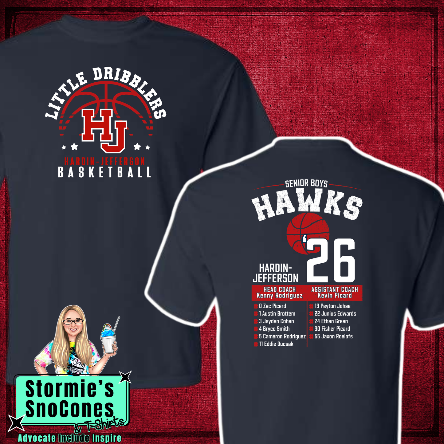 Hawks Senior Boys All Stars 2026 Navy Dry Fit Shirt