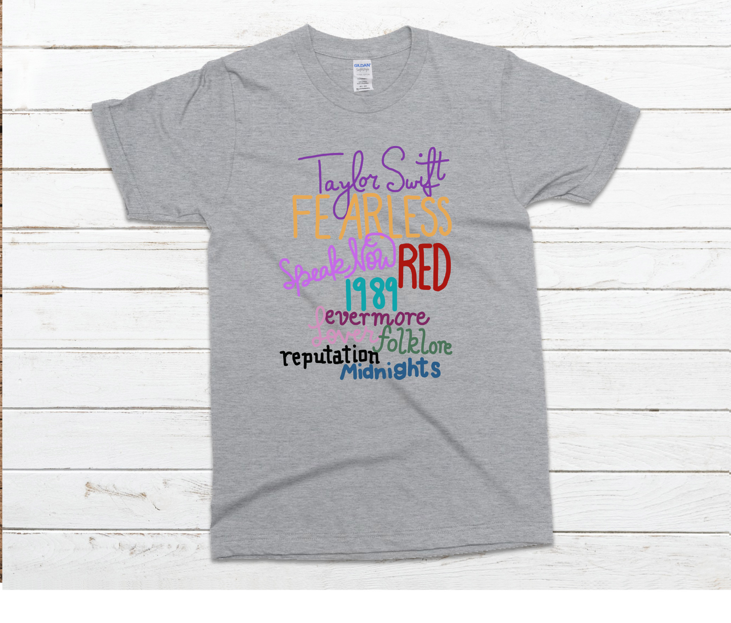 Album Titles Shirt by Ashley Sattler