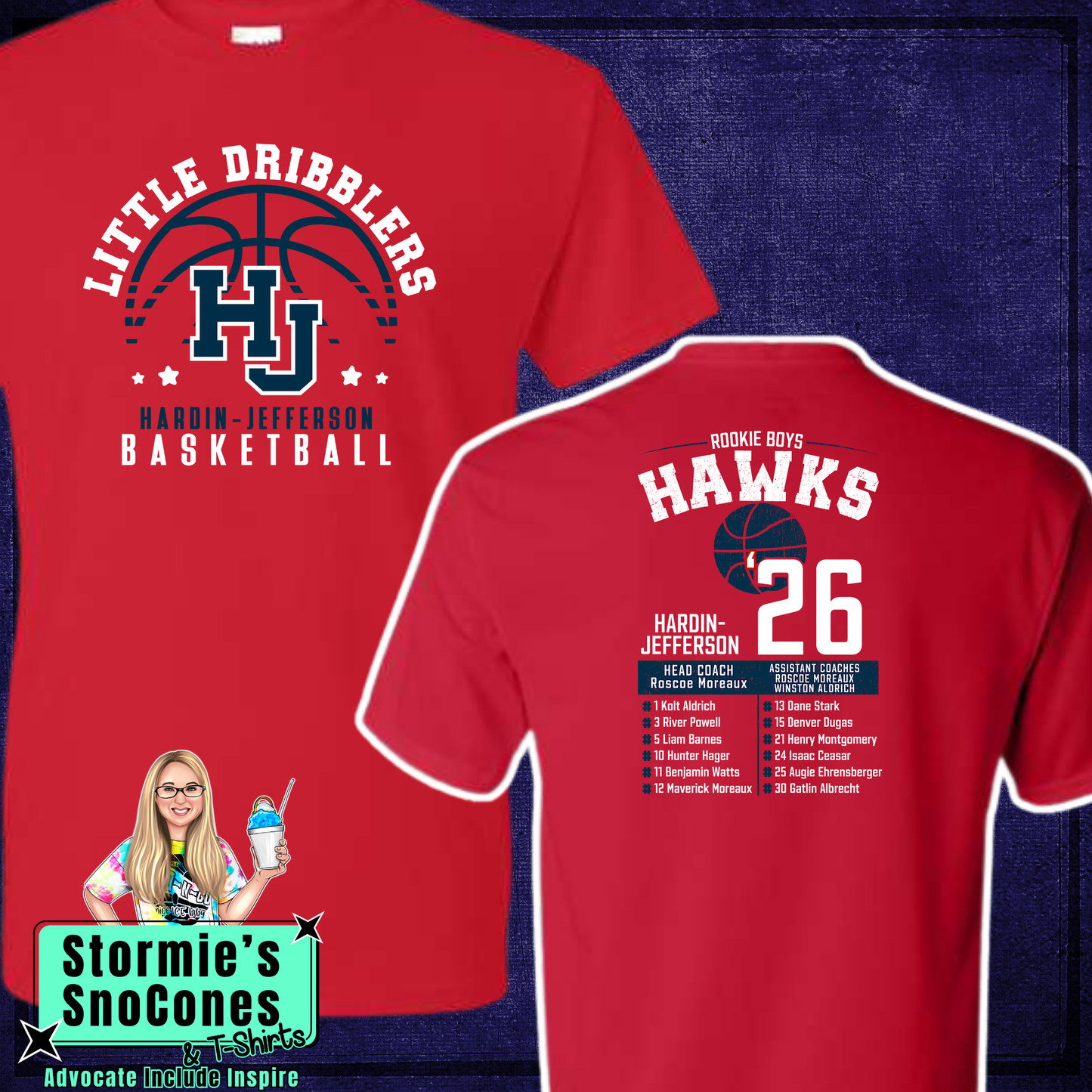 Hawks Rookie Boys All Stars 2026 Red Dry Fit Shirt