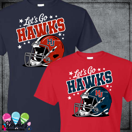 Hawks HJ Football Helmet DRY FIT Shirt