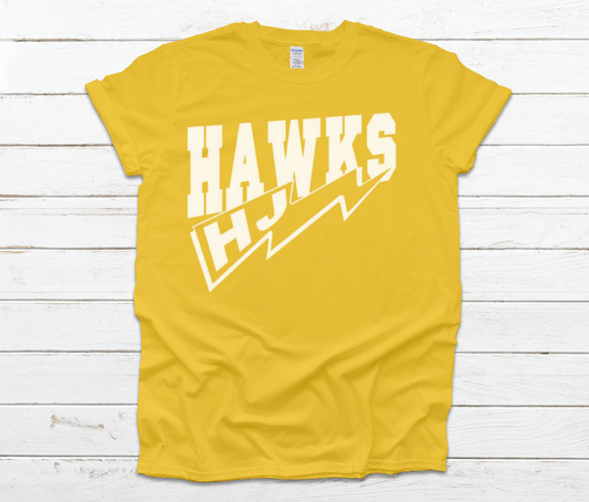 2nd Grade - HJ Hawks Bolt - China Elementary- Sour Lake Elementary Color Wars/Field Day 2024 Shirt Yellow