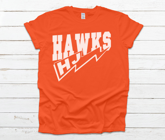 1st Grade - HJ Hawks Bolt - China Elementary- Sour Lake Elementary Color Wars/Field Day 2024 Shirt Orange