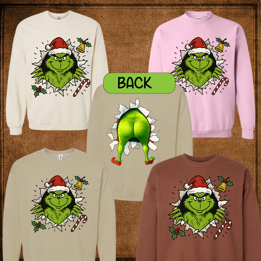 Grinch Butt Sweatshirt
