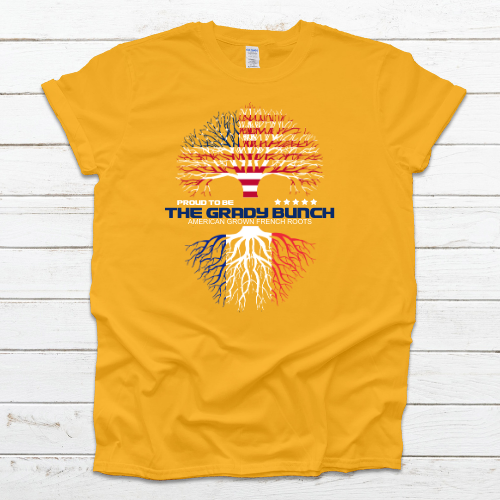 The Grady Bunch Tree Gold Shirt