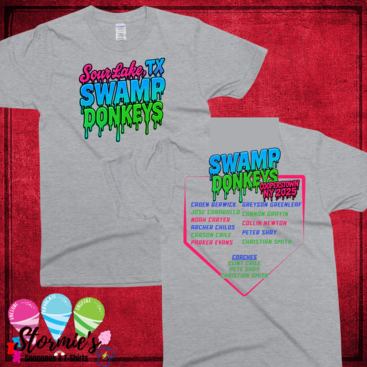 Swamp Donkeys 2025 Baseball Sport Gray tshirt
