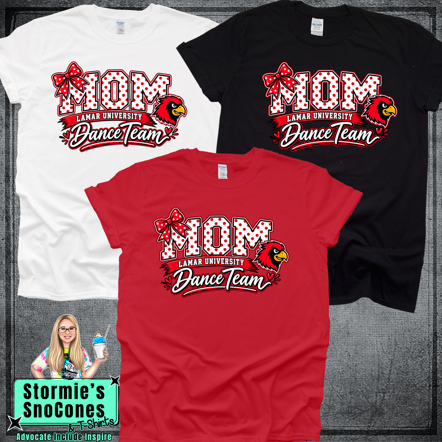 LUDT Lamar University Dance Team MOM Gildan Comfort Colors Dryfit Shirt