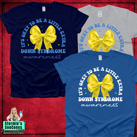 Down Syndrome Awareness Bow Tshirt