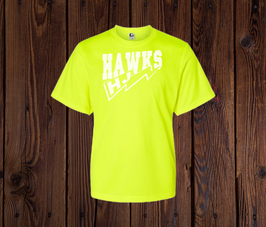 2nd Grade - HJ Hawks Bolt - China Elementary- Sour Lake Elementary Color Wars/Field Day 2024 Shirt Yellow DRY FIT