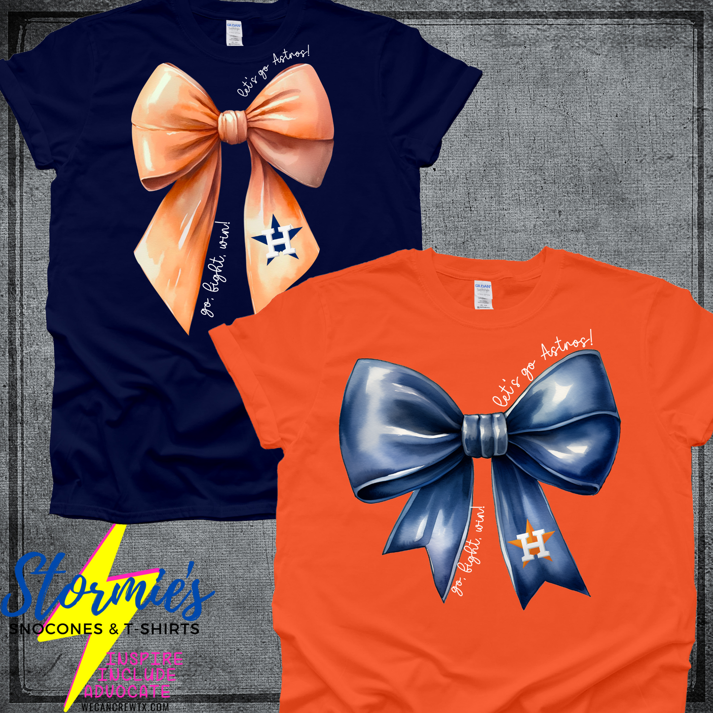 Houston Astros Coquette Bow Shirt