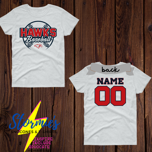 Hawks Baseball All Stars 8U 2024 Personalized Shirt