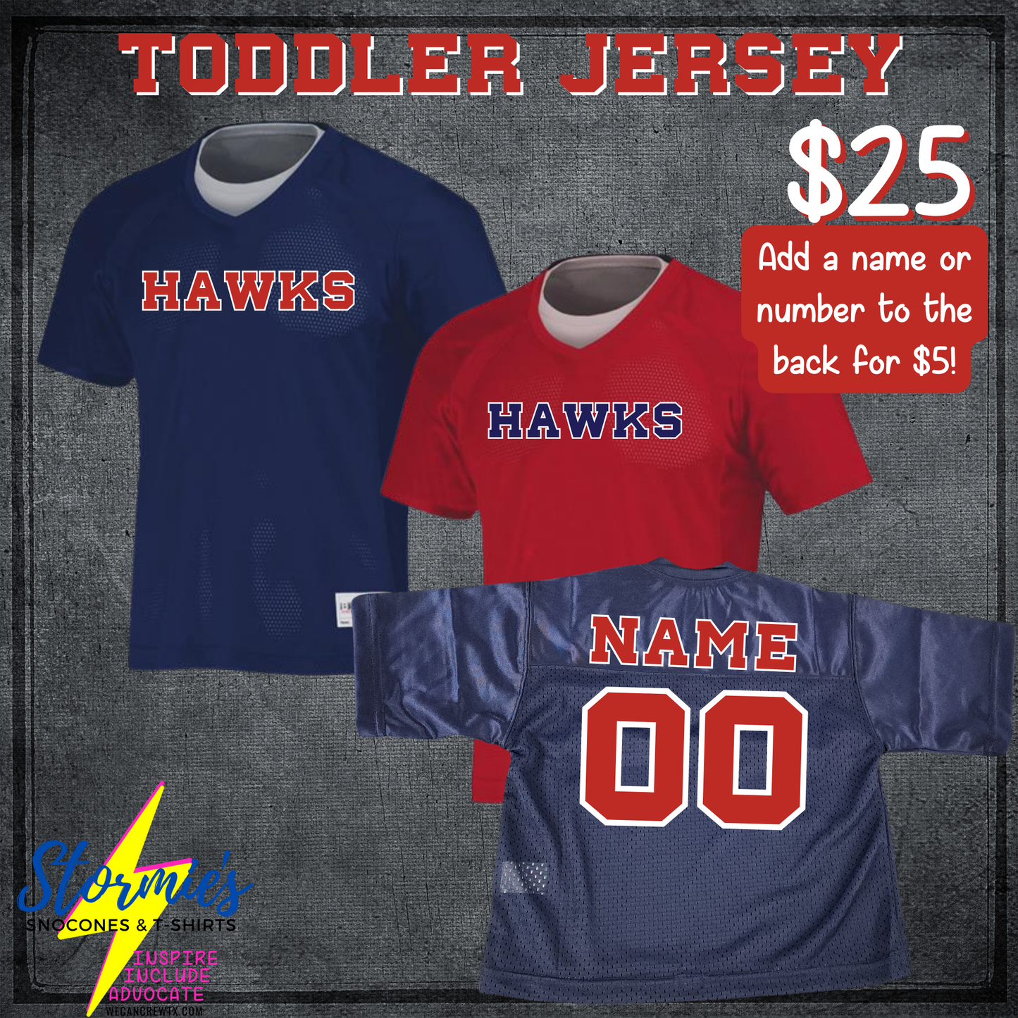 Custom HJ Hawks Football Jersey