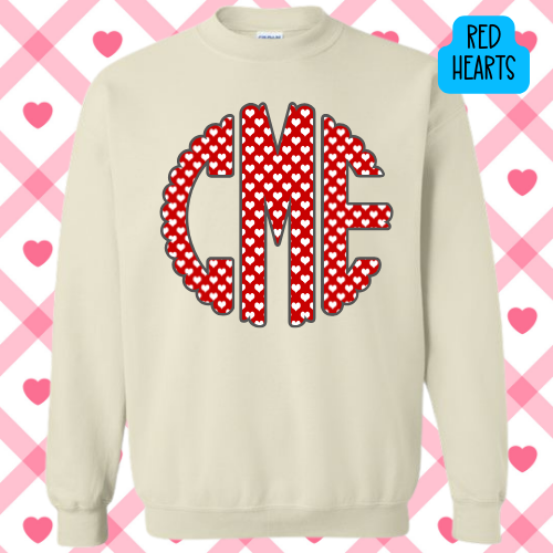 Custom Monogram Initials Sweatshirt