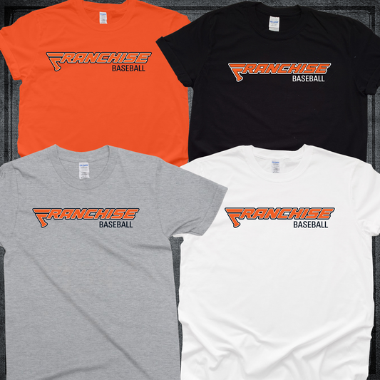 Franchise Baseball Full Long Logo TShirt