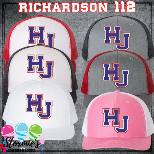 HJ 3 Color Hawks Richardson Mesh Back Embroidered Hat - PICK UP ONLY