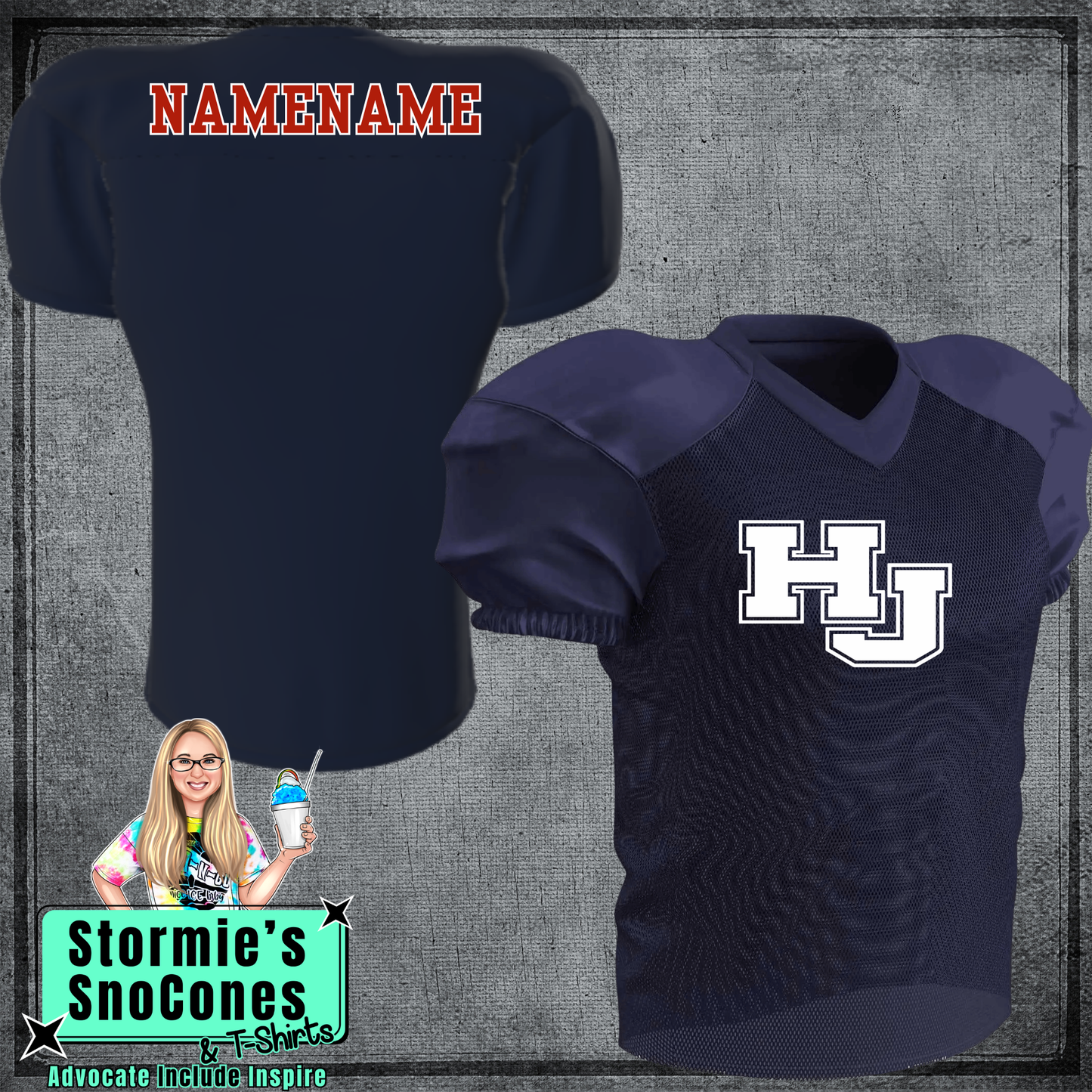 Hawks HJ Champro Time Out Practice Football Jersey - Custom Name Optional