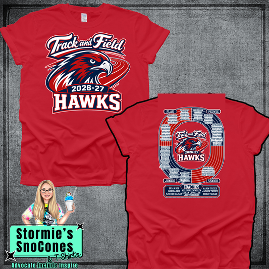 Hawks Track & Field 2026-27 Red Shirt