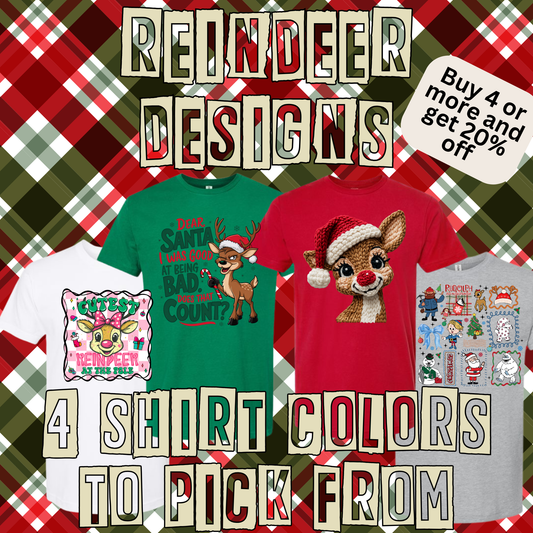 Reindeer Spirit Days Shirts - 12+ Options