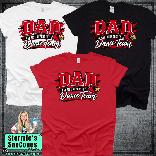 LUDT Lamar University Dance Team DAD Gildan Comfort Colors Dryfit Shirt